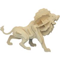 3D Ahşap Puzzle - Aslan Kral