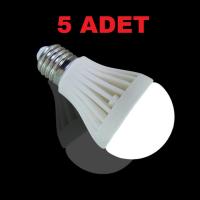 7W Enerji Tasarruflu Led Ampul ( 5 Adet )