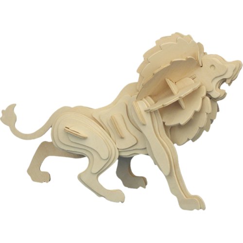 3D Ahşap Puzzle - Aslan Kral