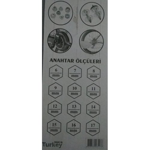 Bisiklet Tamir Anahtarı (06mm-17mm) - 15 in 1