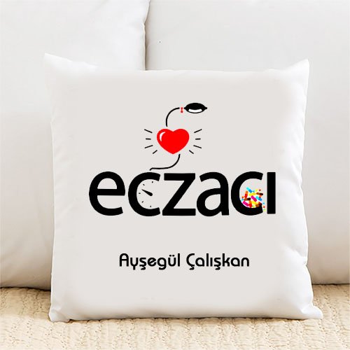 Eczacı Kişiye Özel Yastık Kılıfı Pi38