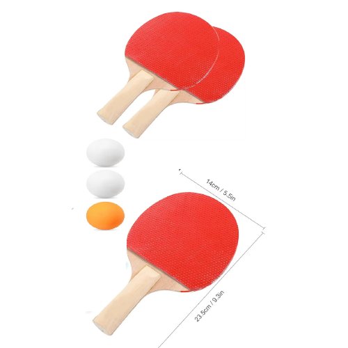 Ping Pong Masa Tenisi Seti Tenis Raketi Seti 2 Raket + 3 Ping Pong Topu  Spor Aksesuarları