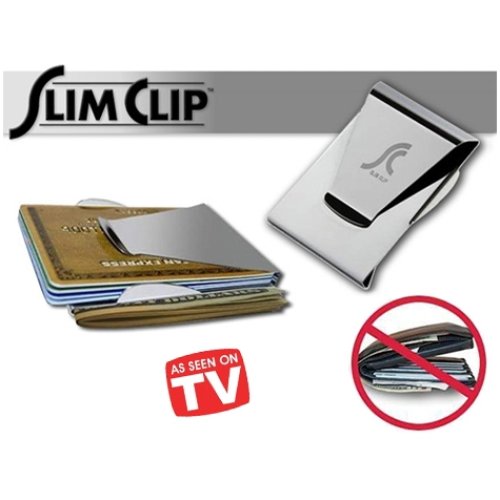 Slim Clip Çelik Para ve Kredi Kartı Cüzdanı